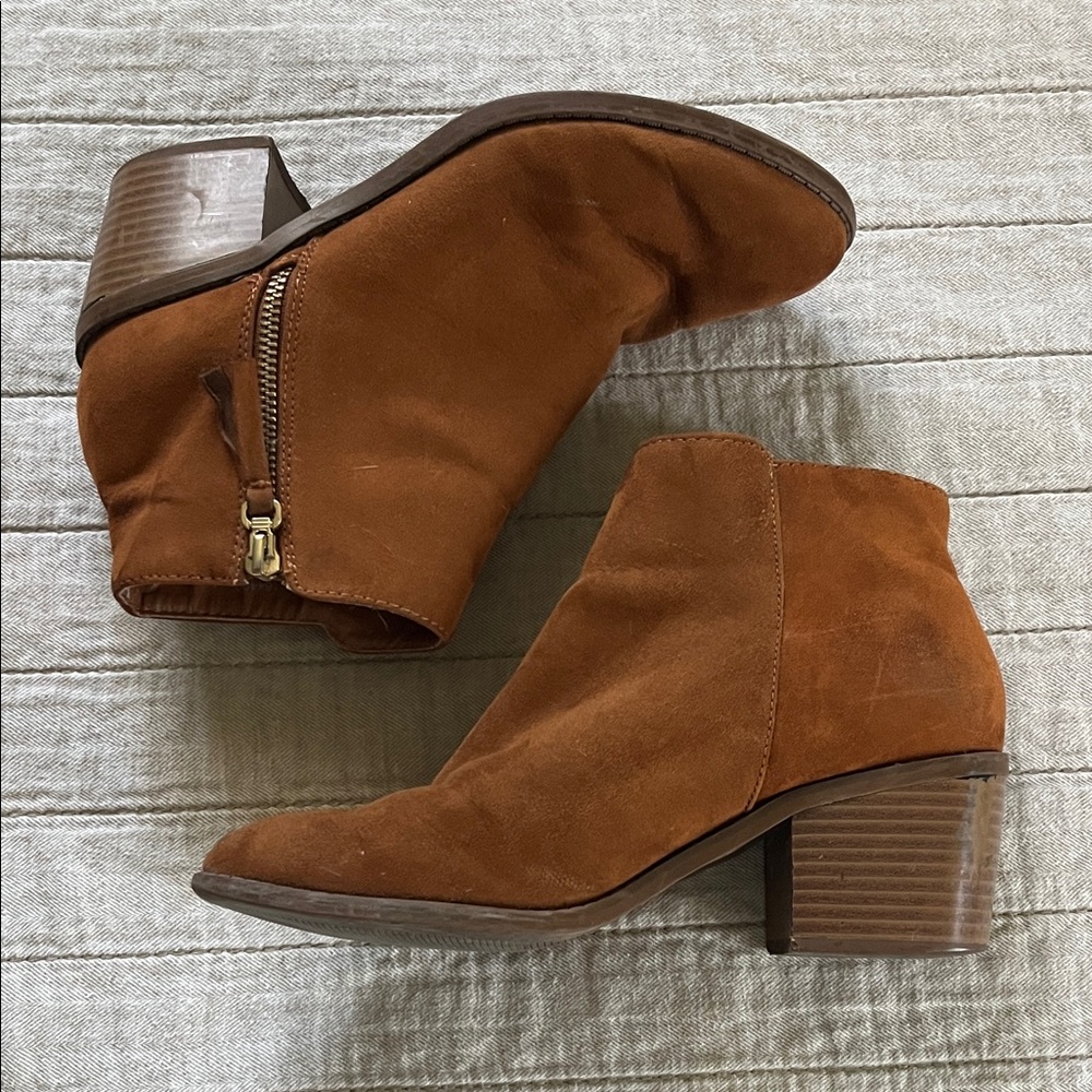 Brown Suede Ankle Boots